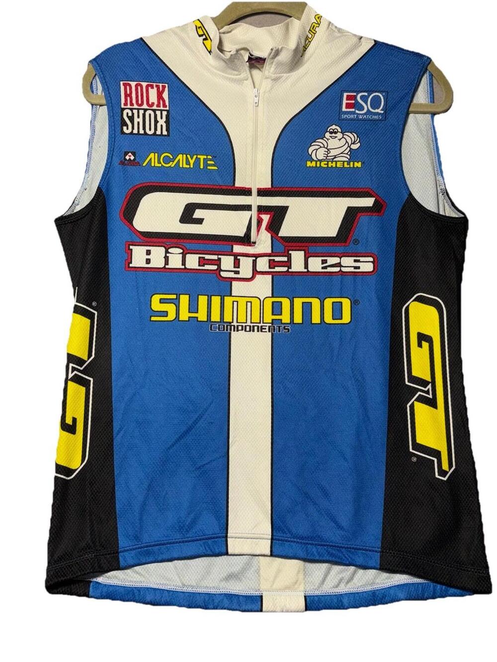 Vintage 1997/98 GT Bicycles Shimano Sleeveless Cycling Team Jersey Sz M/L, Vest